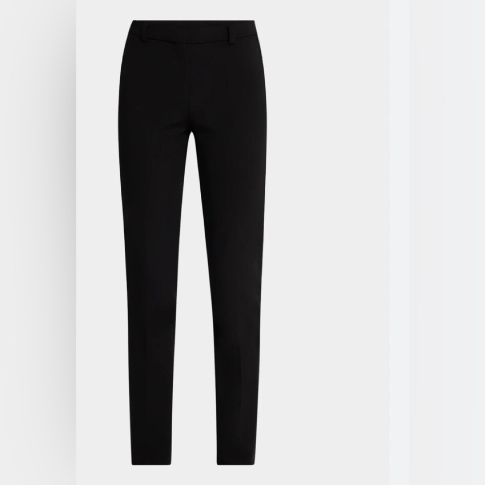 Diane von furstenberg high waist black velvet skinny  pants 2